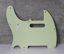 Load image into Gallery viewer, Aged 3 Ply 8 Hole 62 Pickguard For Telecaster Mint Green
