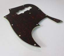 Load image into Gallery viewer, Pickguard For Fender Japan Jazz Bass Dark Tortoise Shell Celluloid Top 4 Ply
