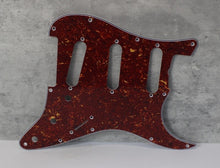 Load image into Gallery viewer, Standard Pickguard For 62 Strat For Fender  - Reddish Brown Tortoise Shell
