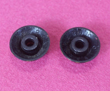 Load image into Gallery viewer, Montreux Guitars Set of 2 Black Bell Top Hat Knobs for Les Paul Junior  Aged
