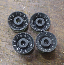 Load image into Gallery viewer, Aged Black CAB Speed Knobs Set (4) For Gibson Guitar
