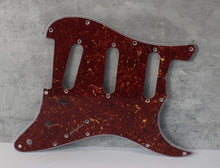 Load image into Gallery viewer, Standard Pickguard For 62 Strat For Fender  - Reddish Brown Tortoise Shell
