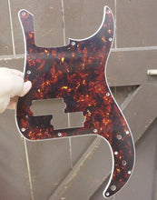 Load image into Gallery viewer, Pickguard For Fender Japan P Bass Brown Tortoise Shell Celluloid Top 4 Ply
