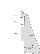 Load image into Gallery viewer, Parchment White Pickguard For Gibson Les Paul w/ Nickel Bracket #004B
