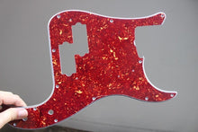 Load image into Gallery viewer, Precision P Bass Pickguard For USA Fender Red Brown Tortoise Shell Celluloid Top
