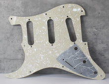 Load image into Gallery viewer, 68, 69 Pickguard For Fender Strat Pearl Back - Vintage Cream
