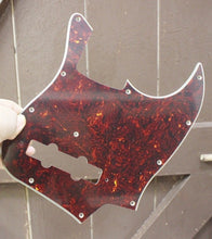 Load image into Gallery viewer, Pickguard For Fender Japan Jazz Bass Dark Tortoise Shell Celluloid Top 4 Ply
