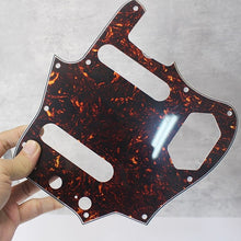 Load image into Gallery viewer, Pickguard For 62 Fender Jaguar Brown Tortoise Shell Celluloid Top White Back
