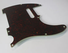 Load image into Gallery viewer, Pickguard For Tele Dark Tortoise Shell Celluloid Top 4 Ply MIJ
