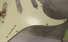 Load image into Gallery viewer, Aged 64 65 Pickguard For Fender Strat Wide Bevel - Vintage Cream
