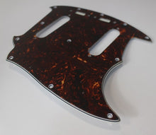 Load image into Gallery viewer, Mustang Pickguard For Vintage Fender  - Brown Tortoise Shell Celluloid Top
