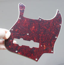 Load image into Gallery viewer, Pickguard For Fender Japan Jazz Bass Dark Tortoise Shell Celluloid Top 4 Ply
