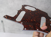 Load image into Gallery viewer, Pickguard For 62 Fender Jaguar Brown Tortoise Shell Celluloid Top White Back
