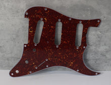 Load image into Gallery viewer, Standard Pickguard For 62 Strat For Fender  - Reddish Brown Tortoise Shell
