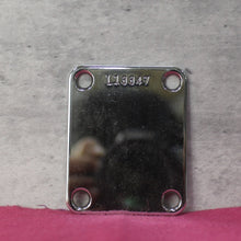 Load image into Gallery viewer, Aged Chrome L Serial Number Stamped Neck Plate For Strat Tele 1963 - #L13XXX
