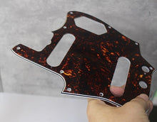 Load image into Gallery viewer, Pickguard For 62 Fender Jaguar Brown Tortoise Shell Celluloid Top White Back
