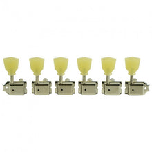 Load image into Gallery viewer, KLUSON KDE-6B-N 6 In Line Tuners For GIBSON EXPLORER W/ Pearl Buttons Nickel
