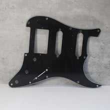 Load image into Gallery viewer, Pickguard For 62 RI HSS Strat Humbucker Cover Version  - Black 3 Ply
