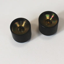 Load image into Gallery viewer, Hosco Gotoh Black Dome Knobs For Fender Ibanez 18mm Dia (2)
