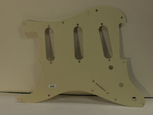 Load image into Gallery viewer, Aged  59 - 62 Pickguard For Fender Strat Wide Bevel Light Relic - Vintage Cream
