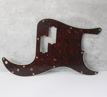 Load image into Gallery viewer, Pickguard For Fender Japan P Bass Dark Tortoise Shell Celluloid Top 4 Ply
