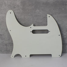 Load image into Gallery viewer, Pickguard 1 Ply 8 Hole Pickguard For Telecaster - Parchment
