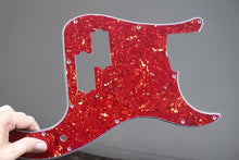 Load image into Gallery viewer, Precision P Bass Pickguard For USA Fender Red Brown Tortoise Shell Celluloid Top
