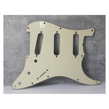Load image into Gallery viewer, 68, 69 Pickguard For Fender Strat Pearl Back - Vintage Cream
