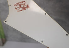 Load image into Gallery viewer, Aged Pickguard For Gibson Reverse Firebird w Accurate Screen Logo - 3 Ply White
