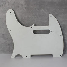 Load image into Gallery viewer, Pickguard 1 Ply 8 Hole Pickguard For Telecaster - White 1 Ply
