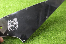 Load image into Gallery viewer, Pickguard For Gibson Reverse Firebird White Silkscreen Logo Black #0266 - Used
