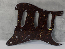Load image into Gallery viewer, Standard Pickguard For 62 Strat For Fender  - Dark Brown Tortoise Shell
