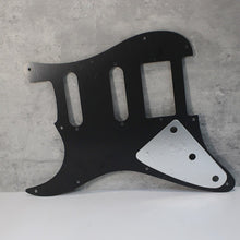 Load image into Gallery viewer, Pickguard For 62 RI HSS Strat Humbucker Cover Version  - Black 3 Ply
