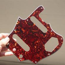 Load image into Gallery viewer, Pickguard For 62 Fender Jaguar Brown Tortoise Shell Celluloid Top White Back
