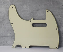 Load image into Gallery viewer, Lefty Telecaster Pickguard For Std USA Fender Tele - Vintage Cream Left Hand
