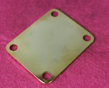 Load image into Gallery viewer, Aged Gold Serial Number Stamped Neck Plate For Strat Tele 1957 - #16XXX
