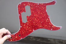 Load image into Gallery viewer, Precision P Bass Pickguard For USA Fender Red Brown Tortoise Shell Celluloid Top
