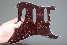 Load image into Gallery viewer, Standard Pickguard For 62 Strat For Fender  - Dark Brown Tortoise Shell
