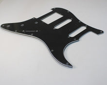 Load image into Gallery viewer, Pickguard For 62 RI HSS Strat Humbucker Cover Version  - Black 3 Ply
