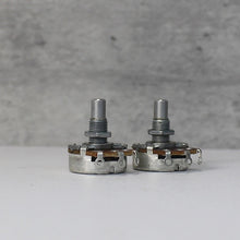 Load image into Gallery viewer, Alpha Pots Solid Shaft Audio A250K + B250K Set of 2 For Telecaster, P Bass
