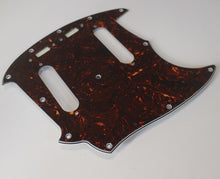Load image into Gallery viewer, Mustang Pickguard For Vintage Fender  - Brown Tortoise Shell Celluloid Top

