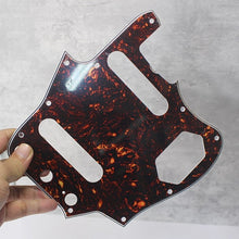 Load image into Gallery viewer, Pickguard For 62 Fender Jaguar Brown Tortoise Shell Celluloid Top White Back
