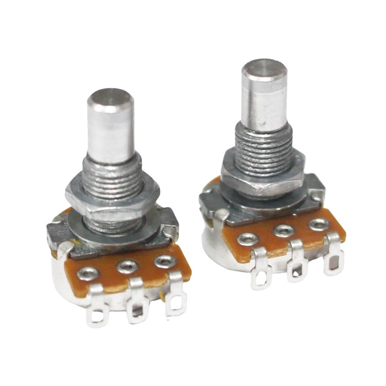 Set of 2 Guitar Pots Solid Shaft Alpha Mini B50K and B1Meg For Jaguar Jazzmaster