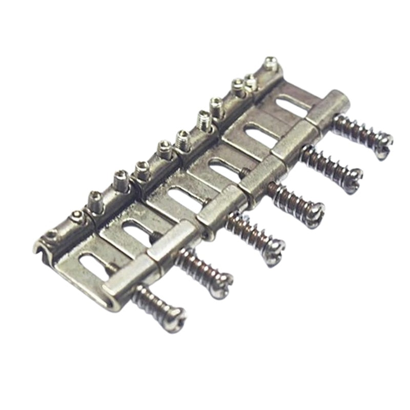 Aged Saddles For Stratocaster Bridges - Nickel