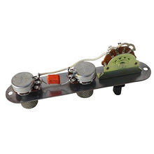 Load image into Gallery viewer, Aged Prewired Control Plate Assembly Solid Shaft Pots For Telecaster - Flat Knobs
