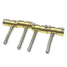 Load image into Gallery viewer, Replacement Brass Saddles Set For P or Jazz Basses
