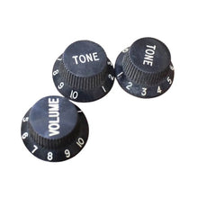 Load image into Gallery viewer, Aged Knobs Set For Japan Stratocaster - Black
