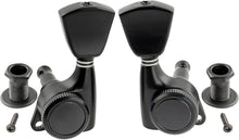 Load image into Gallery viewer, 3+3 Locking Tuners 18:1 Electric Acoustic Guitars Metal Locking Cap - Black #3
