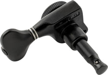 Load image into Gallery viewer, 6-in-line Locking Tuners 18:1 Strat Tele Stainless Locking Cap - Black #01
