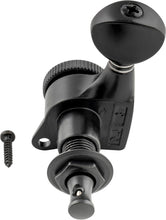 Load image into Gallery viewer, 6-in-line Locking Tuners 18:1 Strat Tele Guitars Metal Locking Cap - Black #05
